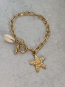 Bransoletka charms Zezu jewelry rozgwiazda muszla sea