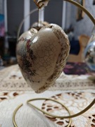 Pomysł na prezent - Bombka na stojaku,  rękodzieło decoupage 