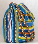 Duża torebka kolorowa Paragwaj Guarani rękodzieło