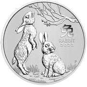 Srebrna moneta Australia Lunar III Rok Królika 2023 1 uncja Ag 9999