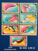 Znaczki fauna:450: ryby- Mongolia 1990r 