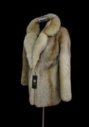 PŁASZCZ Z LISÓW NATURALNE FUTRO KURTKA LISY S/M NOWE           