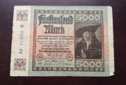 5000 marek 1922 rok 