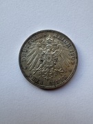 Moneta 3 marki 1909r.
