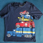 Koszulka T-shirt C&A r. 134 pojazdy auta