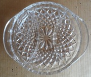 Salaterka kryształowa dzielona na 3 z PRL - u