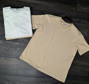 T-shirt damski beżowy