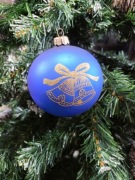 Bomba choinkowa - ręcznie zdobiona - 2 szt.