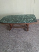 Stół ława z blatem marmurowym . 