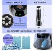 Wentylator na wodę klimatyzacja klimator pilot klarstein nawilżacz jonizato