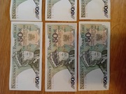 banknoty 50 zł K.Świerczewski 1988 r seria KA,KB,KC,KD 