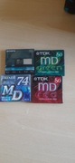 Zestaw mini disc TDK , Maxell, Sony 