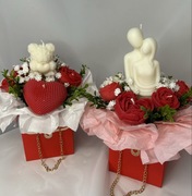 Bukiet świec. Prezent na Walentynki.