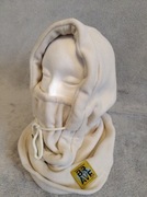 Kremowa kominiarka kaptur Brave z polaru. Unisex. Uniwersalny rozmiar