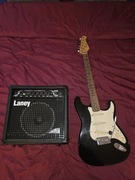 Gitara elektryczna stratocaster + wzmacniacz Laney LX20R