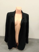 Basic marynarka, Zara, czarna, klasyczna, prosta z kieszeniami