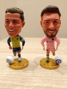 Zestaw 2 x figurki Messi vs Ronaldo z piłką