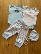 Marks&spencer spodnie body czapka zestaw 4 szt. fajniutki