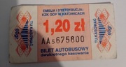 Bilet Kolekcjonerski Komunikacji Miejskiej - PKT Katowice 1,20 zł