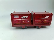 TOMY PLARAIL Tomek i Przyjaciele wagon towarowy PLATFORMA Z KONTENERAMI