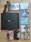 PlayStation 4 Pro 1TB + 2 pady + 6 gier