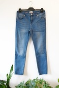 Ted Baker jeansy niebieskie przecierane do kostek slim W30 L XL