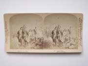 142 Fotografia stereoskopowa -bardzo rzadka, rysunkowa alegoria Vanity Fair