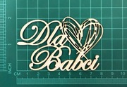 Scrapek napis Dla Babci z serduszkiem  nr 348