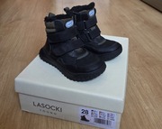 Ciepłe skórzane kozaki Lasocki 28