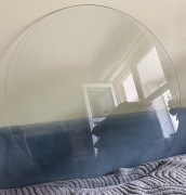 Blat szklany okrągły, szkło hartowane, średnica 99 cm, grubość 6mm