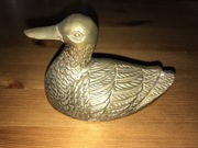 Kaczka mosiądz 12 cm.