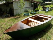 Łódka wędkarska drewniana