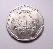 Indie 1 rupia 1985 Birmingham PIĘKNA!