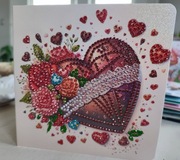 Kartka okolicznościowa diamentowa na Walentynki Walentynka r 