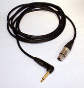 Kabel JACK 6.3mm KĄTOWY XLR GNIAZDO NEUTRIK 5m