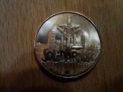 100000 zł. Solidarność. Piękna złota patyna.