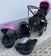 Wózek dzieciecy Lionelo 3w1 różowy nosidełko gondola torba spacerówka