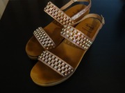 Sandały Scholl, na Sylwestra i na co dzień, na szerszą stopę, r. 41/42