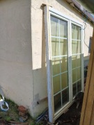 Drzwi tarasowe, aluminiowe , solidne.