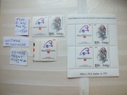 3szt. znaczki Fi 3056 pw Bl97 / Blok 137 Polska 1989 PHILEXFRANCE czyste **