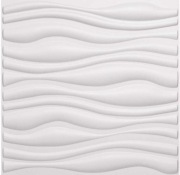 Teksturowane panele ścienne 3D białe, 50x50cm 12 s