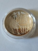 Moneta Lunar RAM 2021 Rok Wołu 1oz Ag 999 proof
