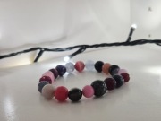 Piękna bransoletka z kamyczkami handmade