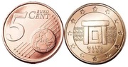 5 Euro - cent MALTA 2008 z rolki RZADKA