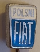Znaczek, przypinka, odznaka na szpilce POLSKI FIAT lata 70-te XX w. 