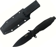 KHU KH-KN-036 nóż terenowy z głownią stałą 420HC 10 cm + pochwa NOWY 