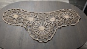 Obrus bieżnik szydełkowy rękodzieło powojenne 112x60