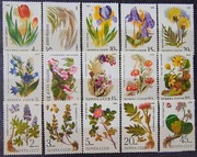 !!! ROSJA CCCP Flora Kwiaty - 3 SERIE CZYSTE**!!! 