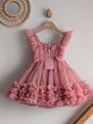 Sukienka 98 puszysta różowa na wesele urodziny bal jak księżniczka 