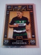 Topps Match attax extra 25 kings of europe Viktor Gyokeres 266 